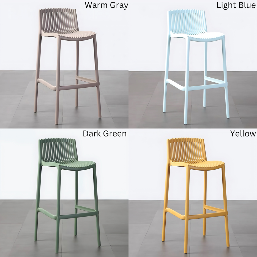 ORQEVANE Modern Outdoor Stackable Bar Stool - Cassa Haus Singapore