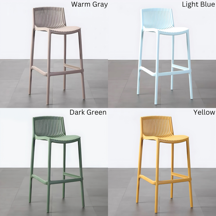 ORQEVANE Modern Outdoor Stackable Bar Stool - Cassa Haus Singapore
