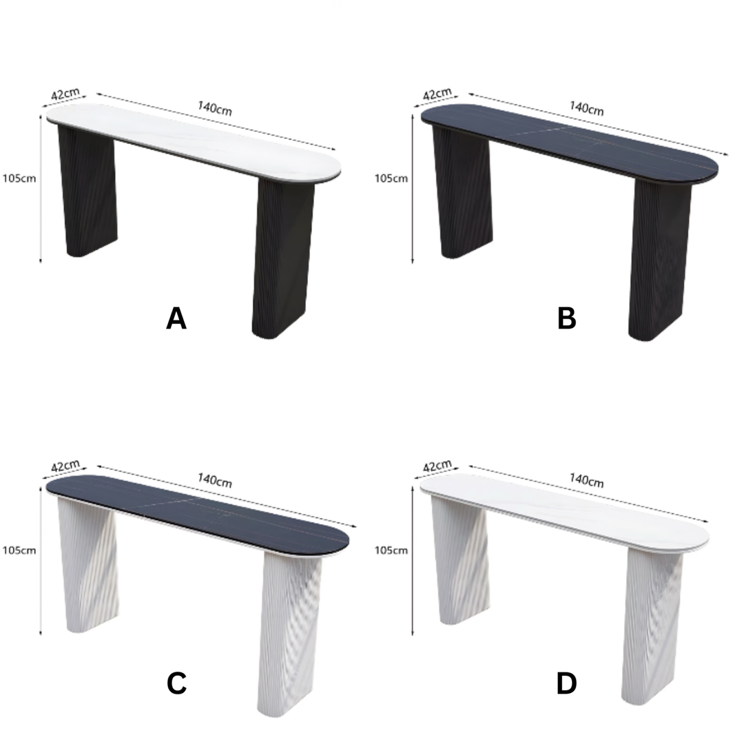 ZORYNQEL Modern Outdoor Sintered Stone Bar Table - Cassa Haus Singapore