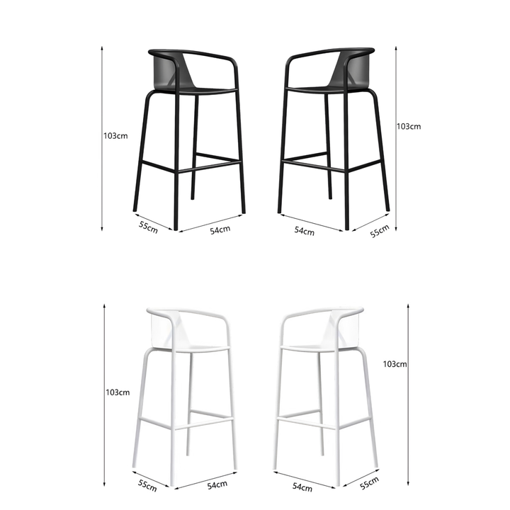 ZORYNQEL Modern Outdoor Sintered Stone Bar Table - Cassa Haus Singapore