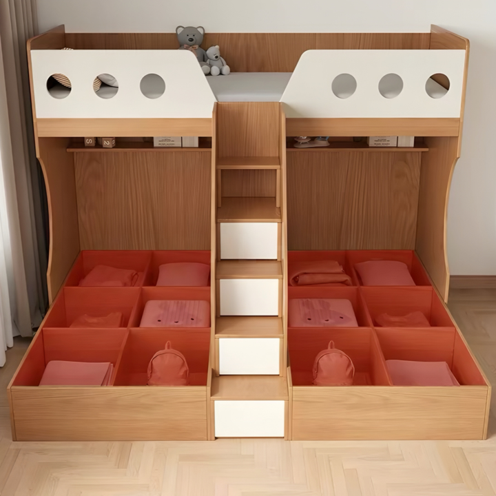 BIKO Japandi Double Decker Bedframe - Cassa Haus Singapore