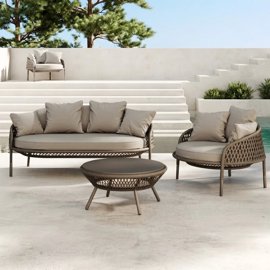 AERESSA Modern Rattan Outdoor Sofa - Cassa Haus Singapore