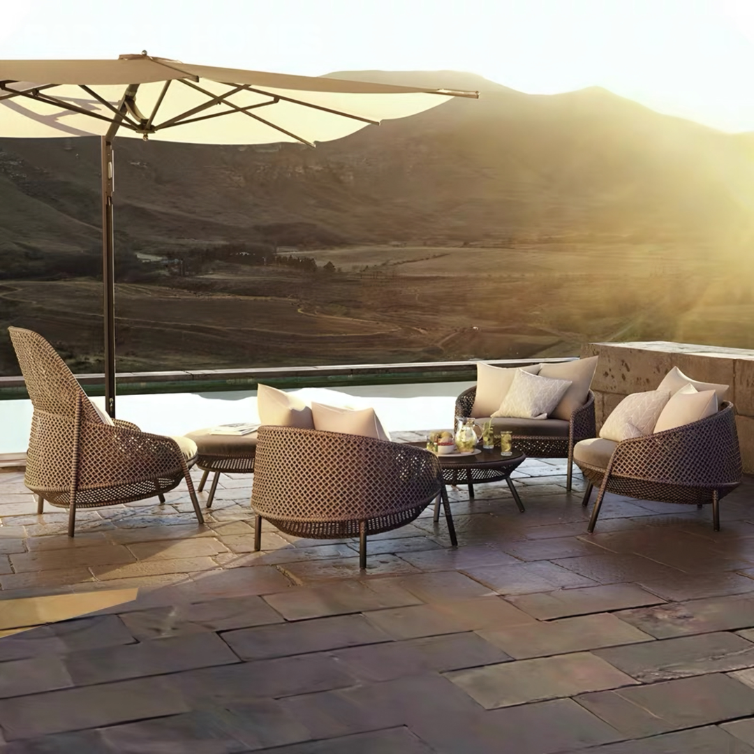 AERESSA Modern Rattan Outdoor Sofa - Cassa Haus Singapore