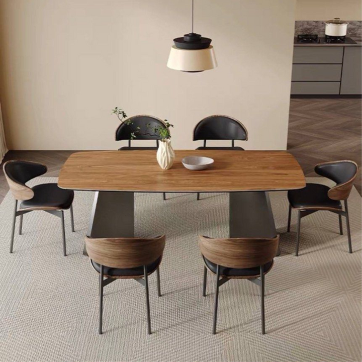 WALNUTVEIL Modern Sintered Stone Dining Table