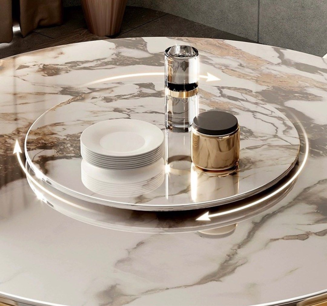 CORONET Luxurious Round Marble Dining Table