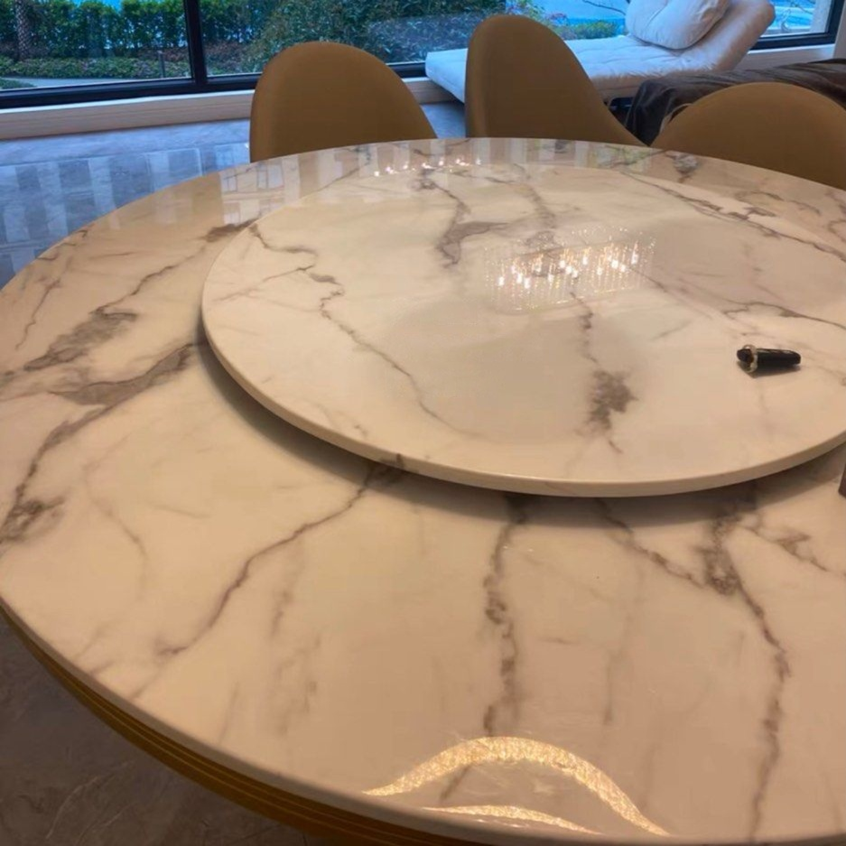 CORONET Luxurious Round Marble Dining Table