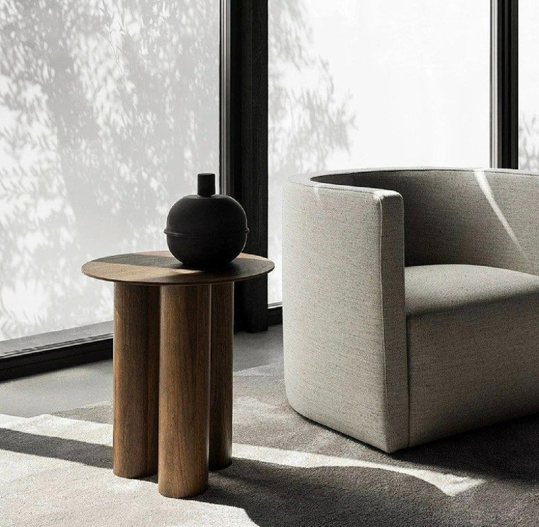 AROVIK Rustic Solid Wood Side Table (INSTOCK)