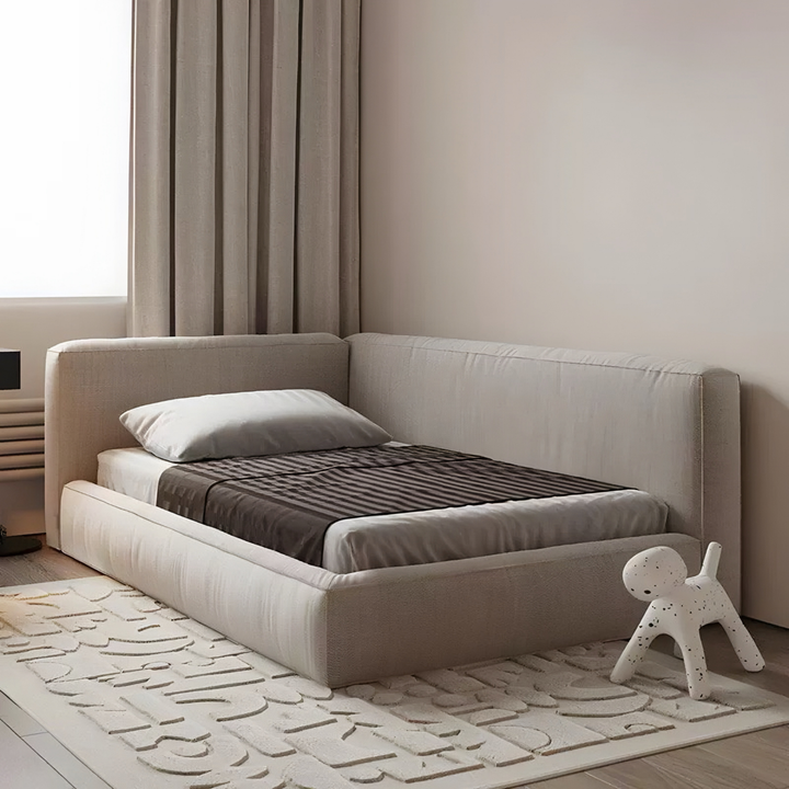 QUEI Modern Fabric Bedframe - Radical Homes Singapore