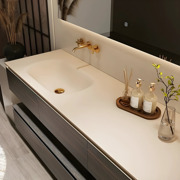 NOIRROCK Modern Sintered Stone Vanity Sink - Radical Homes Singapore