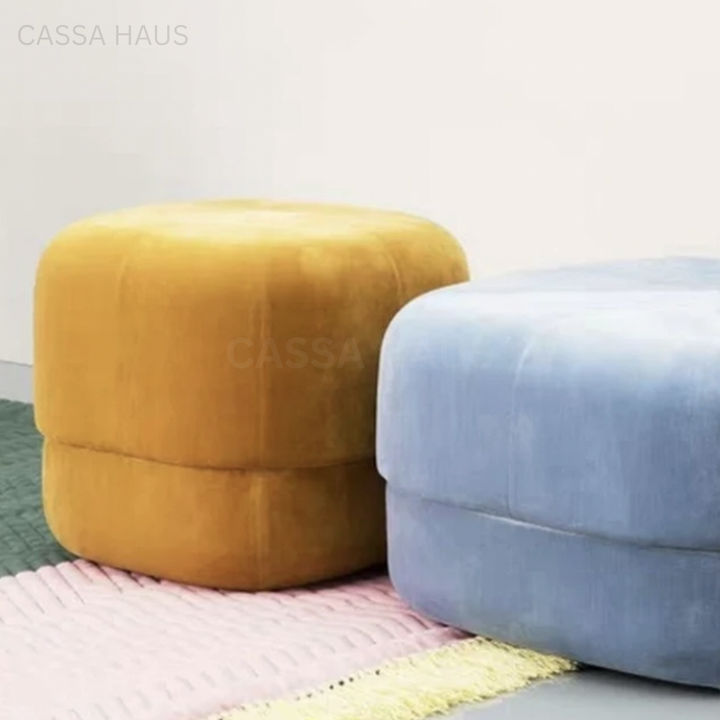 HESA Modern Pop Art Velvet Stool - Cassa Haus Singapore