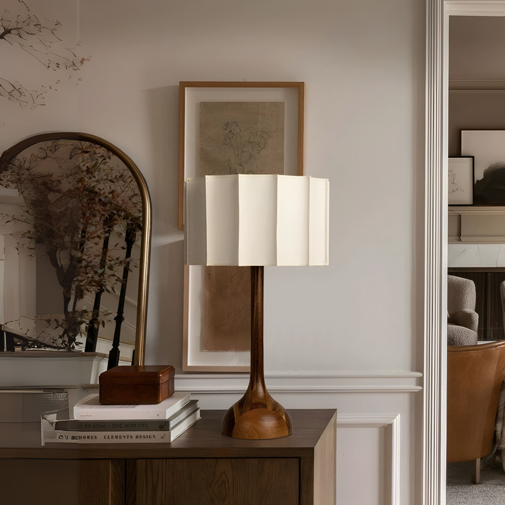 KAZU Japandi Solid Wood Lamp - Radical Homes Singapore