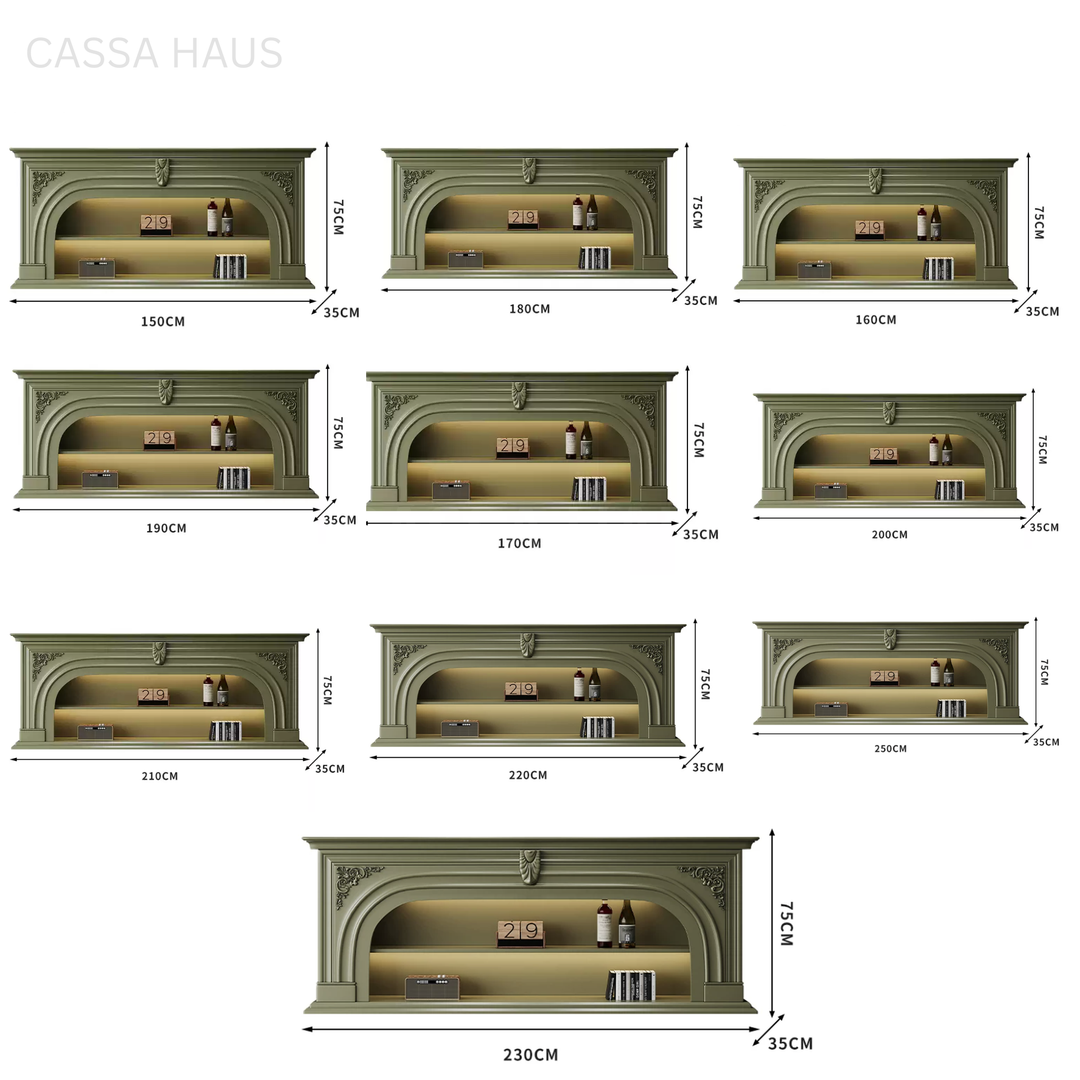PAIUL Modern Arch Mantel Shelf - Cassa Haus Singapore
