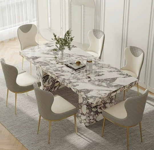 MARVIEL Modern Marble Dining Table (INSTOCK) - Cassa Haus Singapore