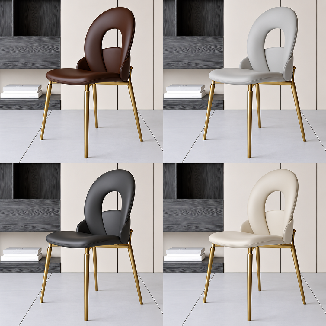 ISADORA Modern Leather Dining Chair - Cassa Haus Singapore
