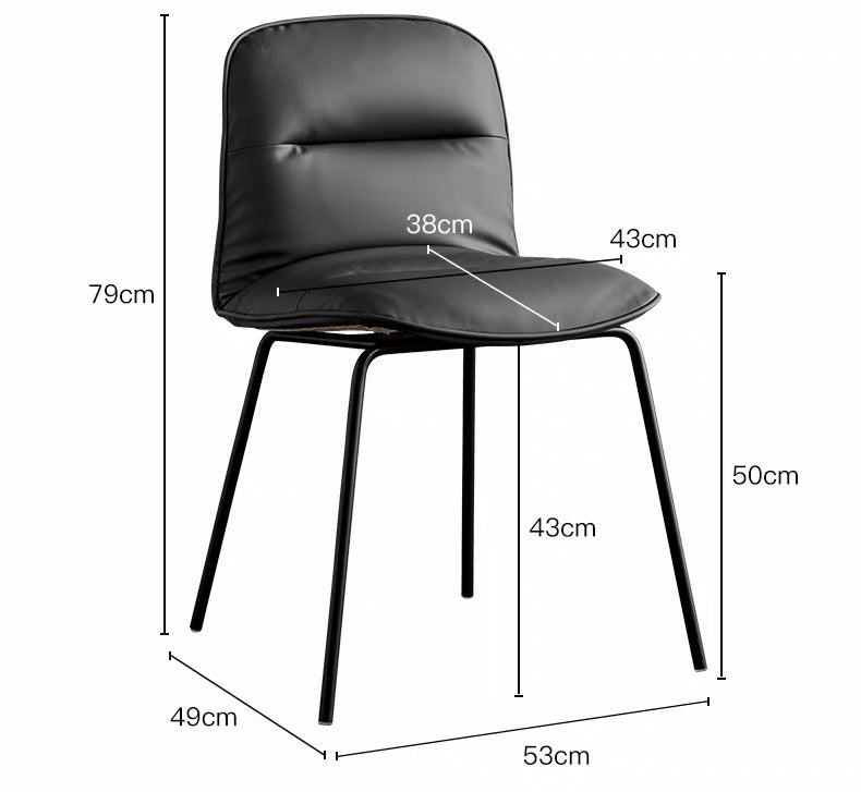 MEVORA Modern Leather Dining Chair - Cassa Haus Singapore