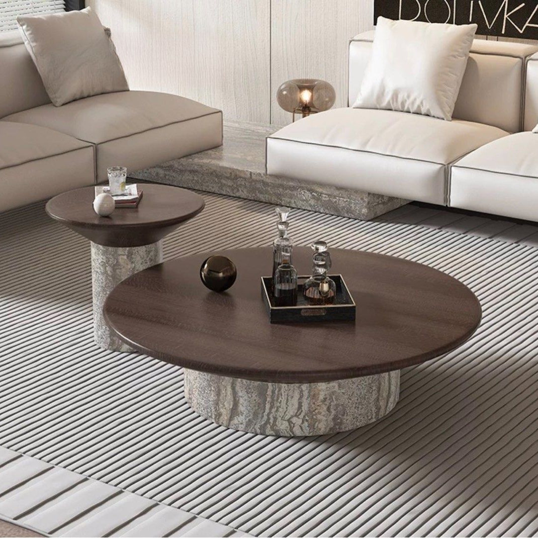 AUREVAN Modern Marble Coffee Table - Cassa Haus Singapore