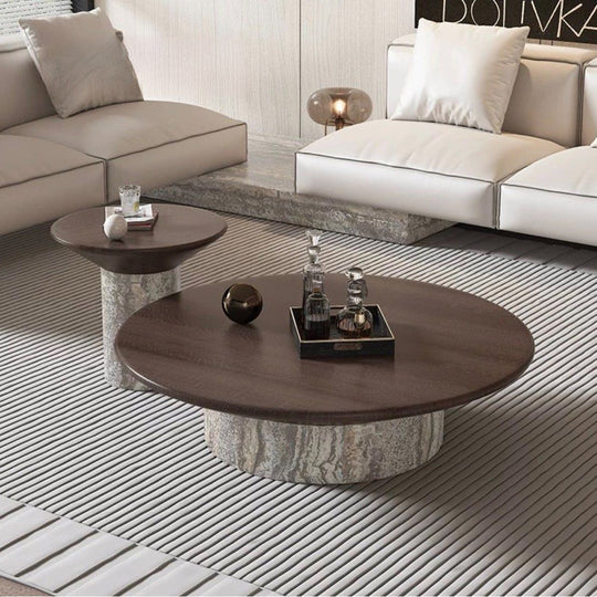 AUREVAN Modern Marble Coffee Table - Cassa Haus Singapore