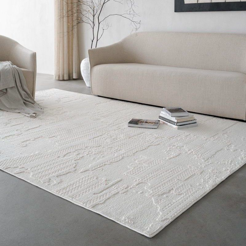 LINDE Modern Water Resistant Textured Rug - Radical Homes Singapore