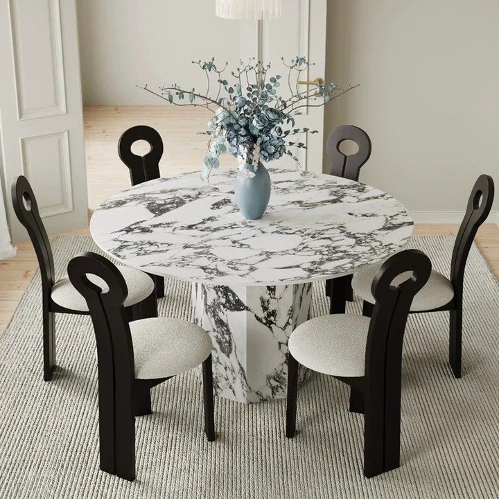 VILDA Modern Marble Dining Table - Radical Homes Singapore
