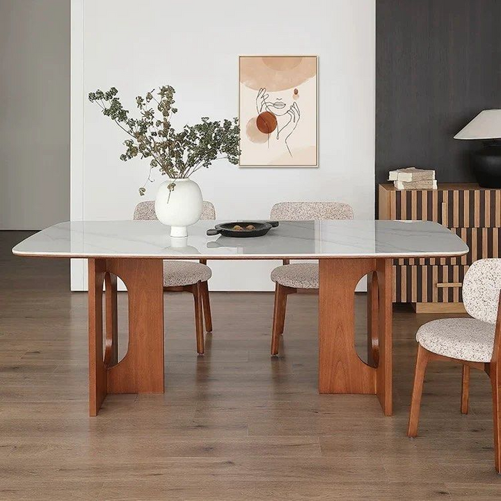 THEMIEN Modern Sintered Stone Dining Table - Radical Homes Singapore
