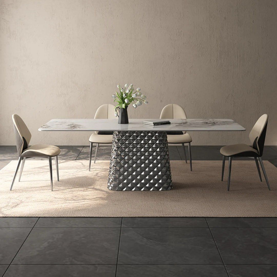 KIRBY Modern Sintered Stone Dining Table - Radical Homes Singapore