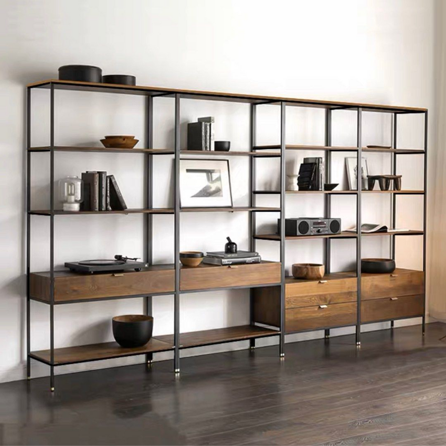 CAIO Industrial Wood Shelf - Radical Homes Singapore