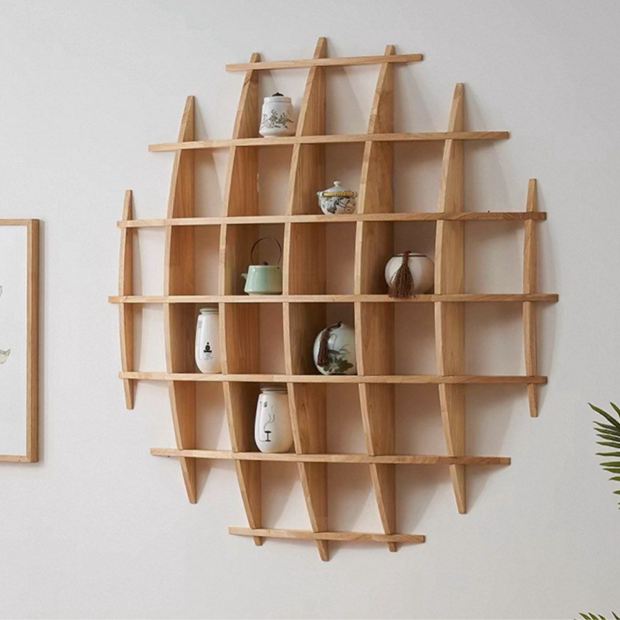 SHANS Sphere Waffle Wall Shelf - Radical Homes Singapore