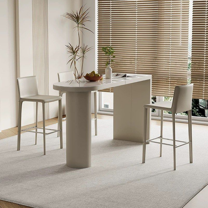 AZRIEL Modern Sintered Stone Bar Table - Cassa Haus Singapore