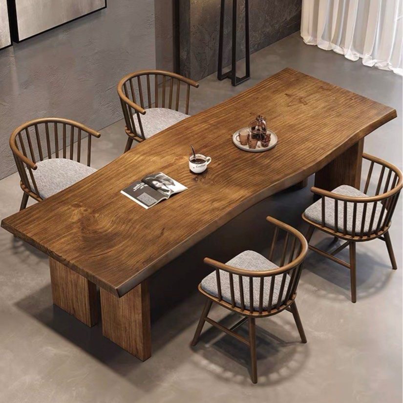 BOYCE Rustic Ash Wood Dining Table - Radical Homes Singapore
