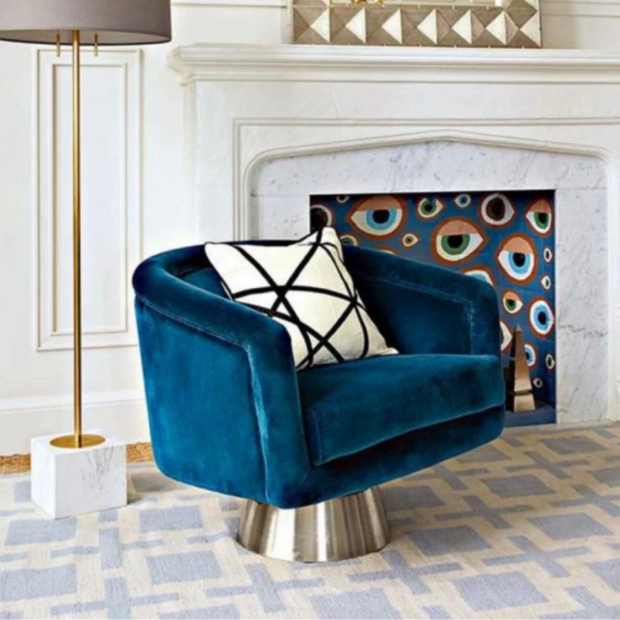 ZACHARY Modern Swivel Lounge Chair - Radical Homes Singapore