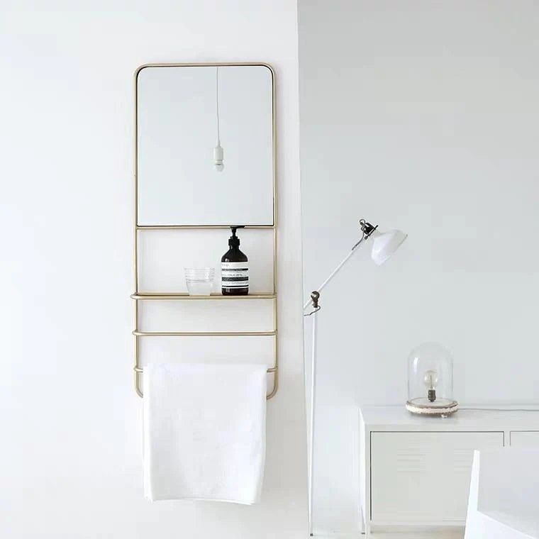 SOLÉIL Modern Wall Mirror Shelf - Radical Homes Singapore