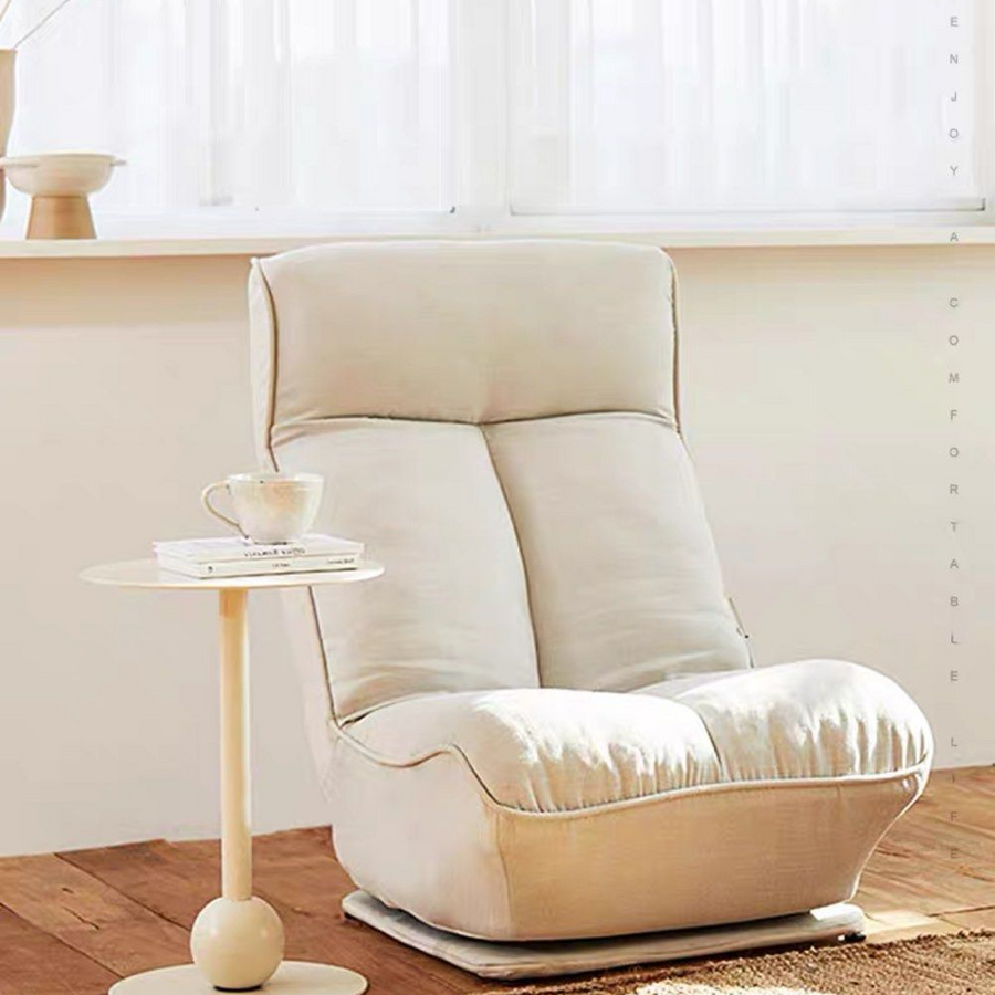 HUNTER Japandi Fabric Lounge Chair - Radical Homes Singapore