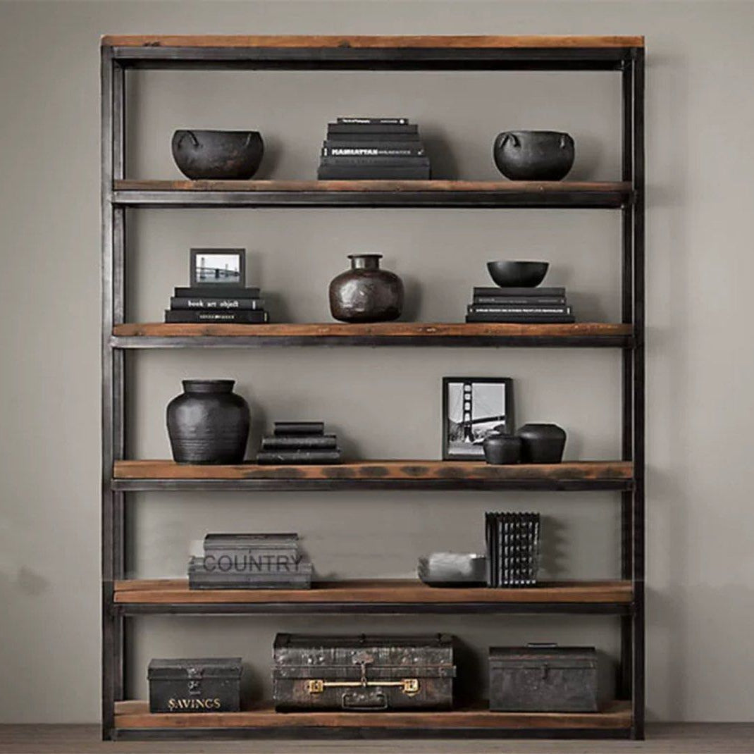 REDOAL Rustic Solid Wood Shelf - Radical Homes Singapore