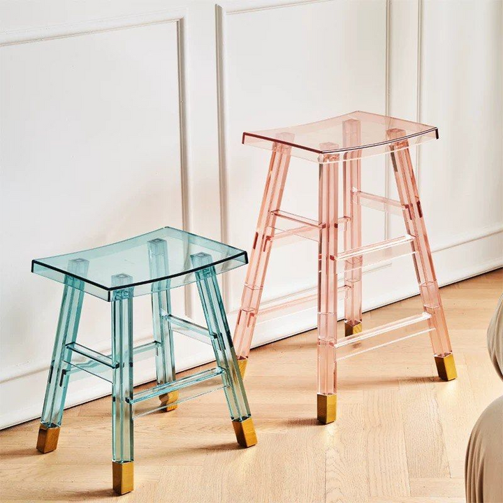 ASORN Modern Acrylic Bar Stool - Radical Homes Singapore