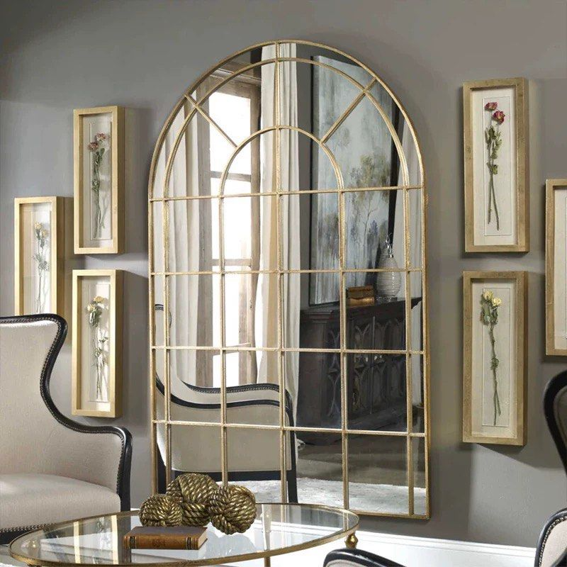 MELOR Vintage Arch Window Wall Mirror - Cassa Haus Singapore