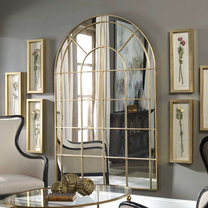 MELOR Vintage Arch Window Wall Mirror - Cassa Haus Singapore