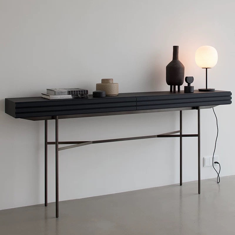 STRIA Modern Solid Wood Console Table - Radical Homes Singapore