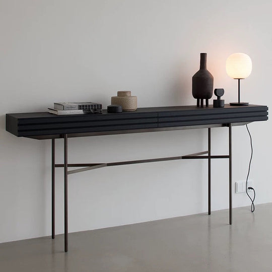 SLATON Modern Solid Wood Console Table - Cassa Haus Singapore
