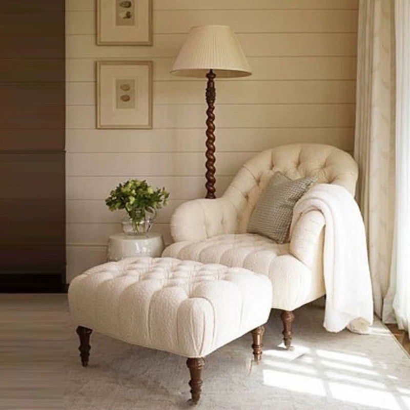 FROST Victorian Fabric Lounge Chair - Cassa Haus Singapore