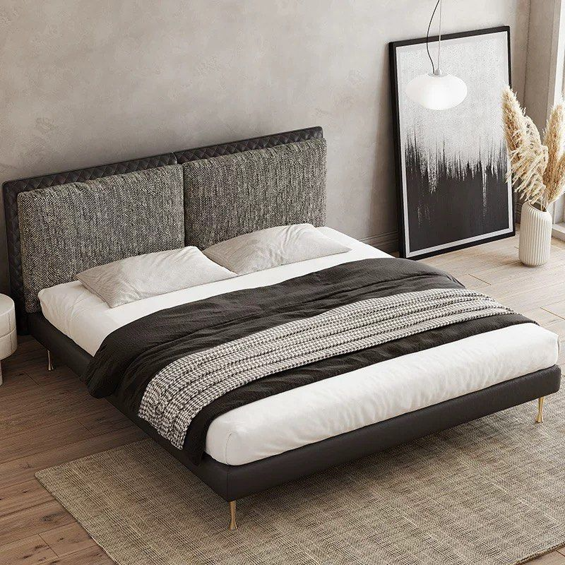 HOSRER Modern Leather Bedframe - Radical Homes Singapore