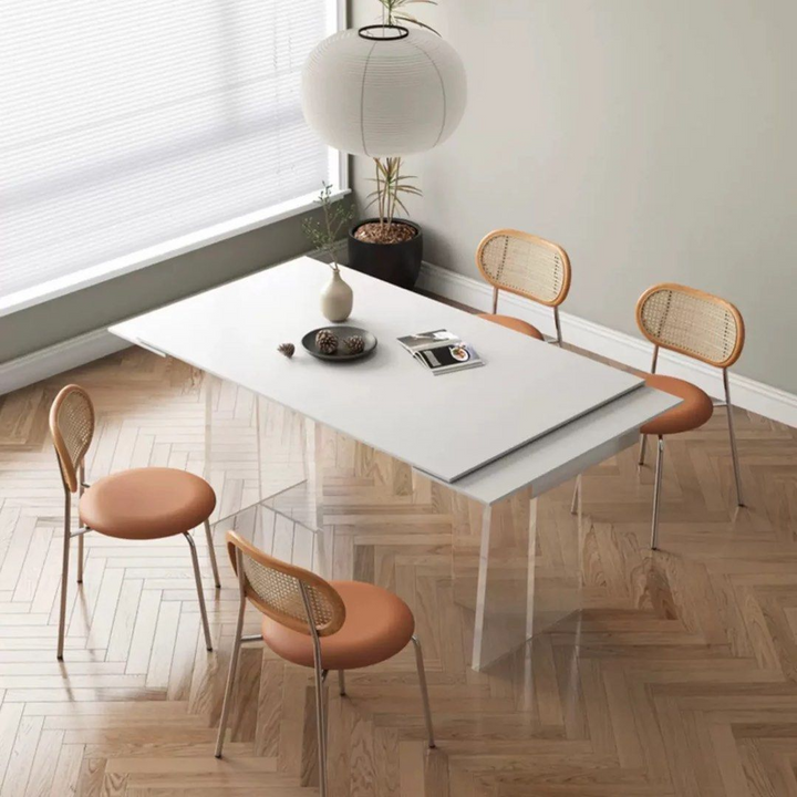 GOVE Modern Sintered Stone Extendable Dining Table - Radical Homes Singapore
