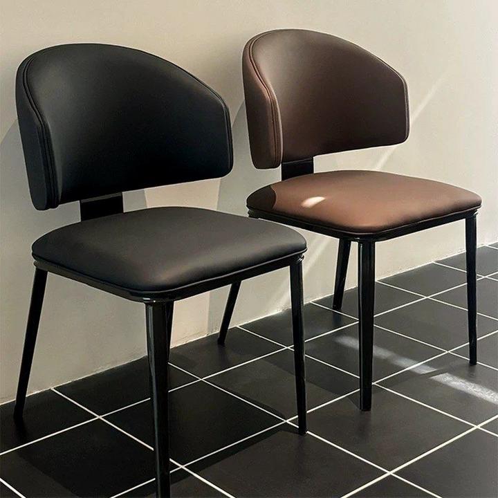 GEOS Modern Scratch Proof Leather Dining Chair - Radical Homes Singapore