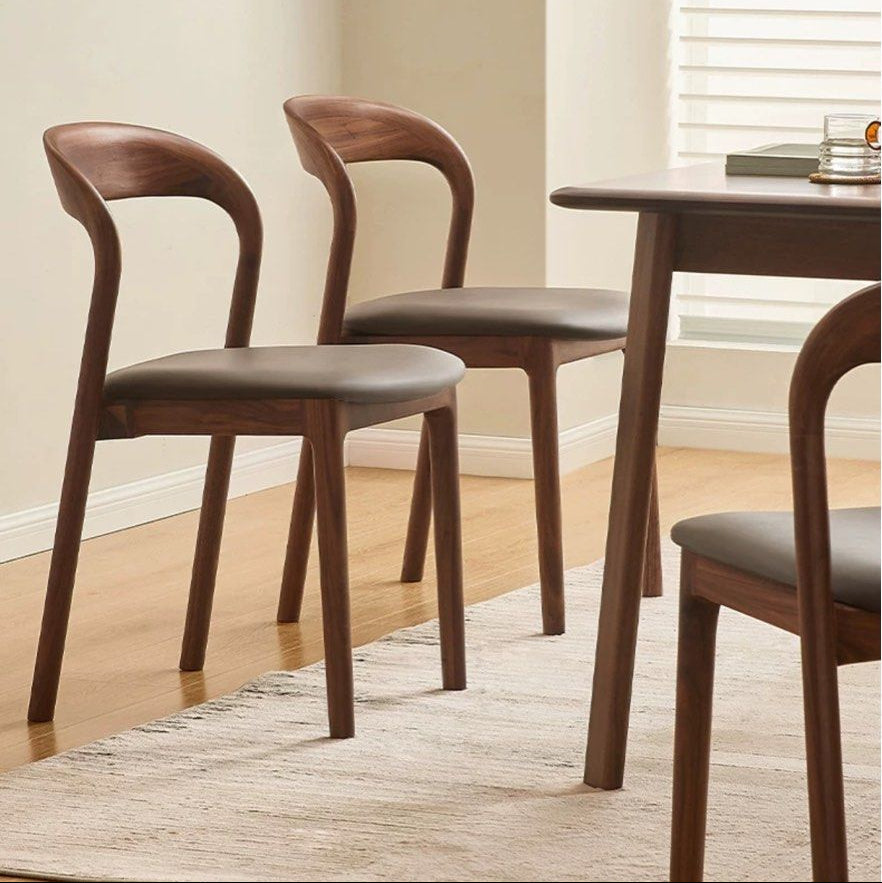 LEANN Modern Solid Wood Dining Chair - Radical Homes Singapore