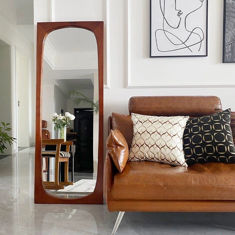 JAOE Modern Solid Wood Full Length Mirror - Radical Homes Singapore