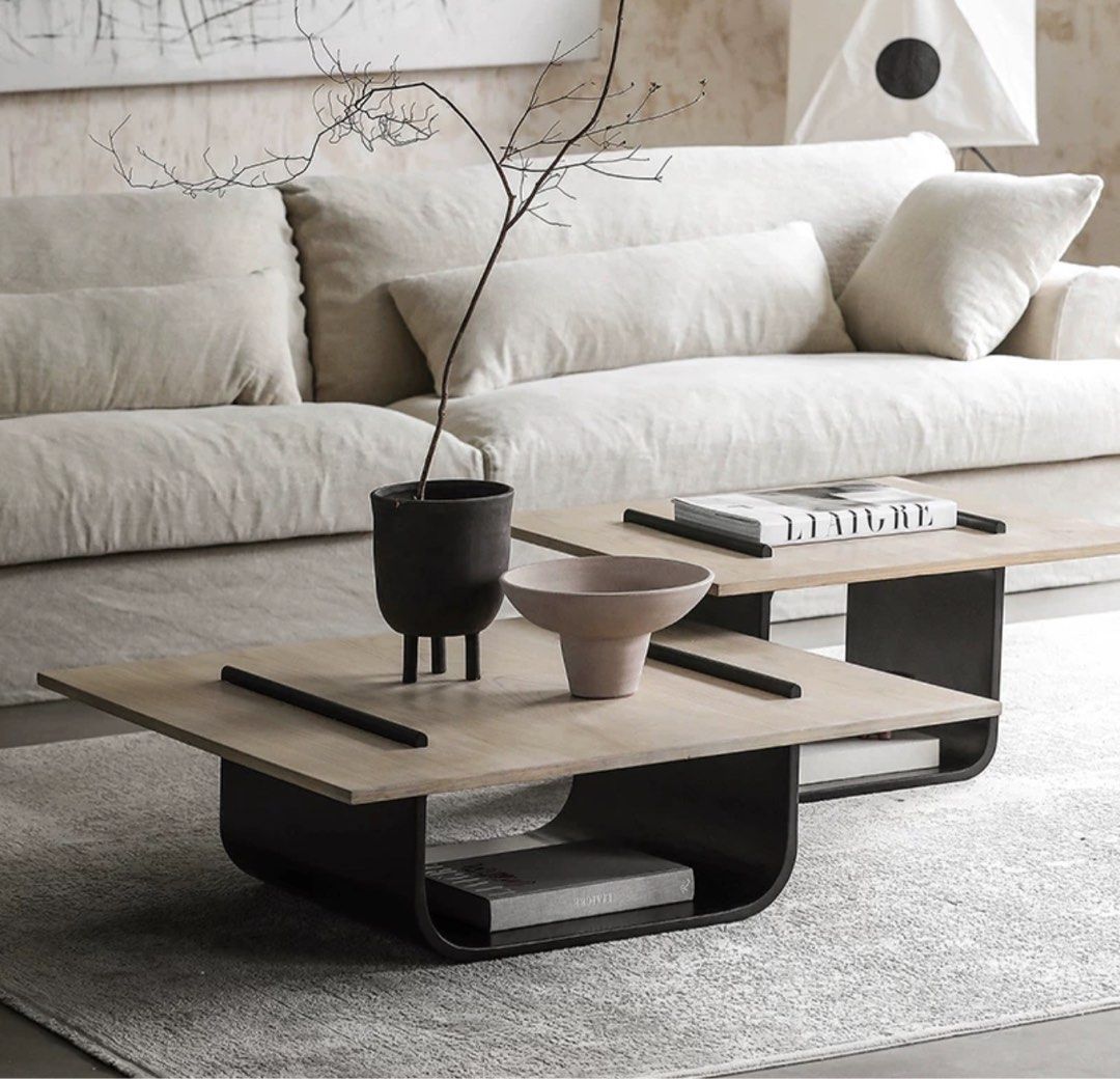 ALVARO Modern Solid Wood Coffee Tables - Radical Homes Singapore