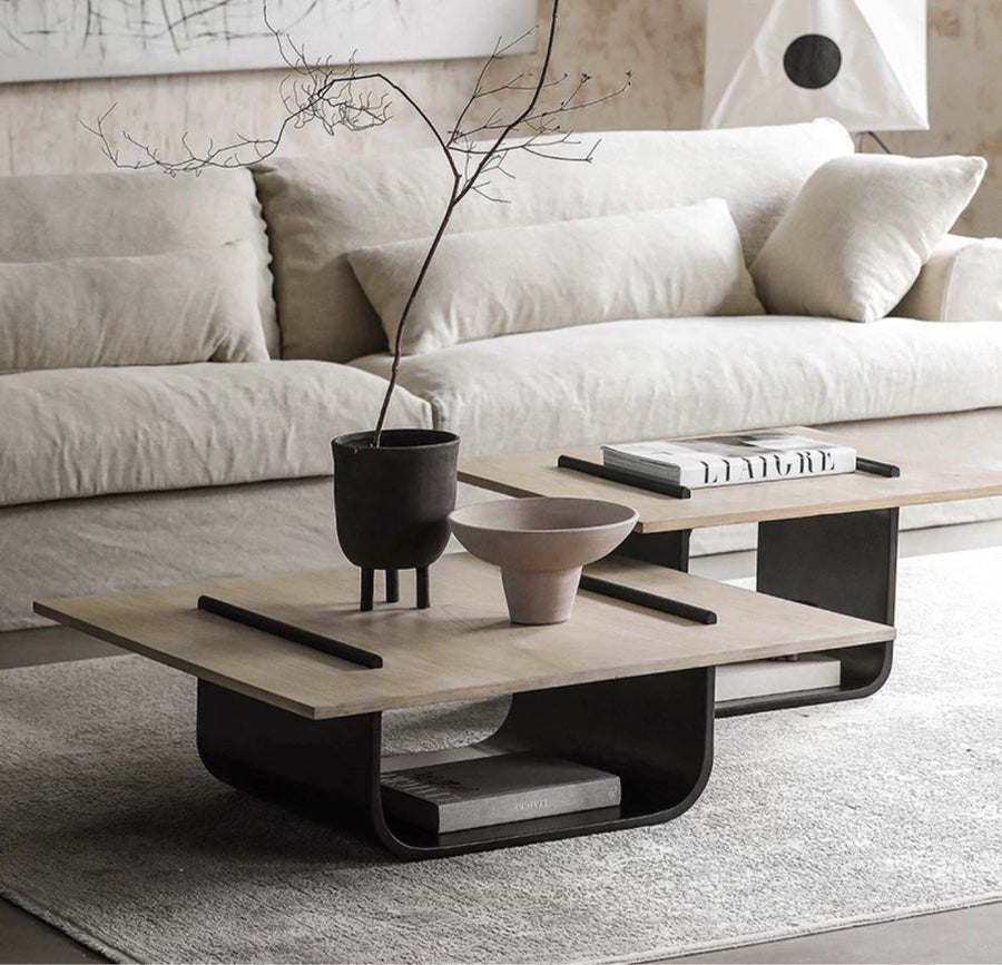 ALVARO Modern Solid Wood Coffee Tables - Radical Homes Singapore
