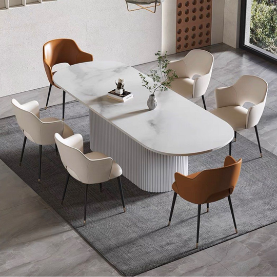 AVELLIS Modern Oval Dining Table - Cassa Haus Singapore