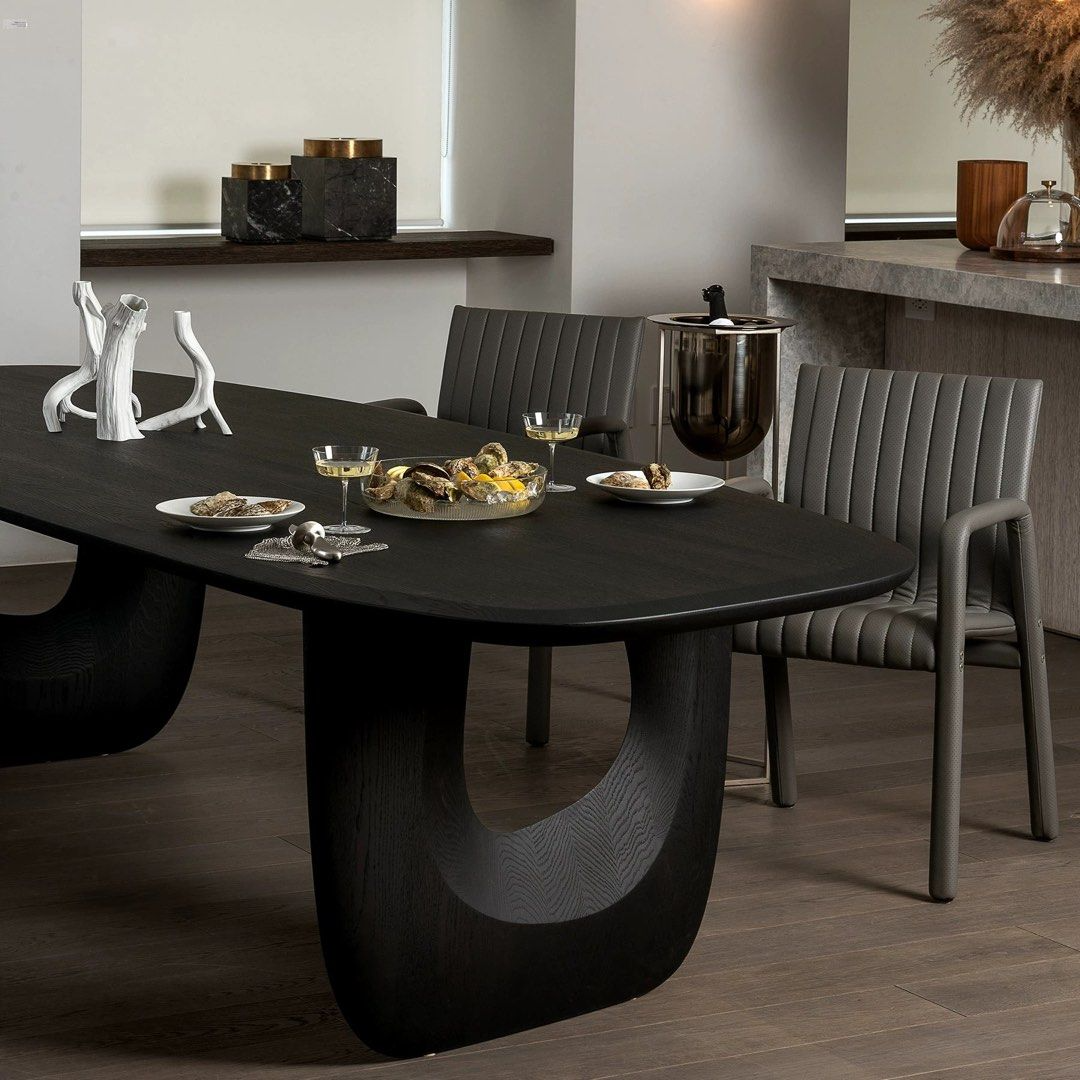 ABLAN Modern Solid Wood Dining Table - Radical Homes Singapore