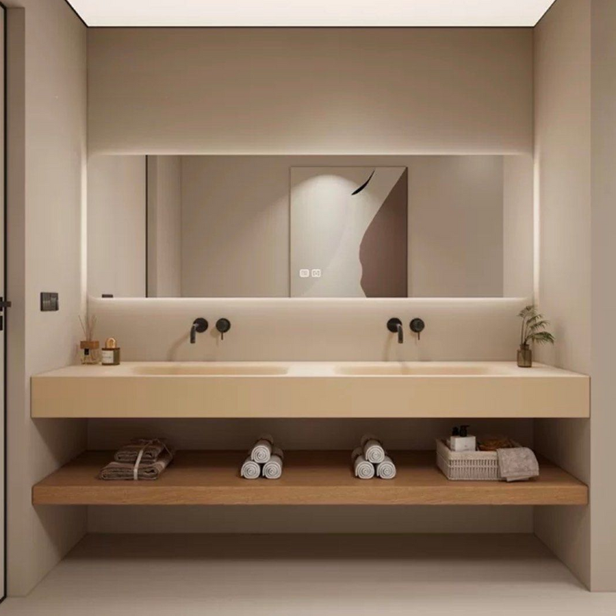 NAFARA Japandi Bathroom Vanity Sink - Radical Homes Singapore