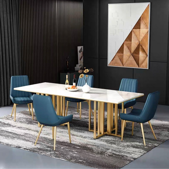 DIXON Modern Sintered Stone Dining Table & Chairs - Radical Homes Singapore